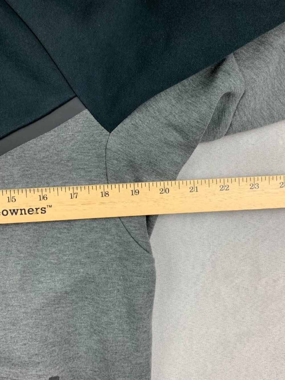 Nike Mens Sweater Small Gray Black Full-Zip Hoodie Tech Fleece Windrunner 885904 - Picture 6 of 10
